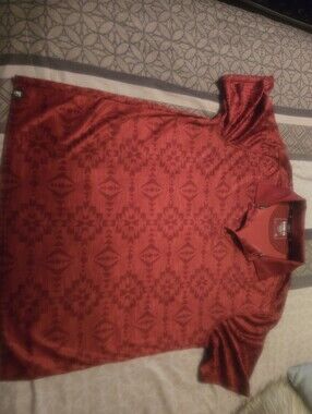 Men's XL Rank 45 Aztec Polo Shirt Western